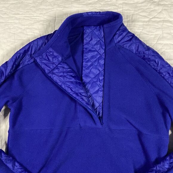 Athleta Quarter Zip Violet Sweater size Medium - Picture 2 of 12